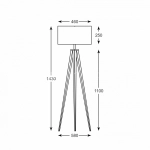LAMPA PODŁOGOWA ZUMA LINE MARESCA FLOOR TS-170429F-WH - zdjęcie dodatkowe 1